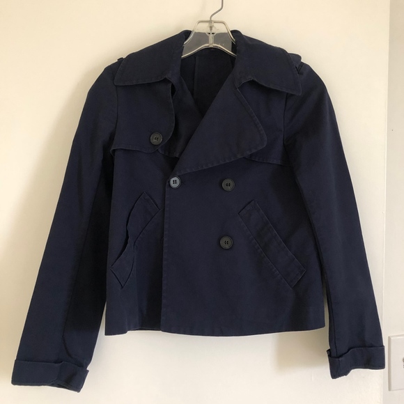 Theory Jackets & Blazers - Theory Double-breasted Navy Short Blazer